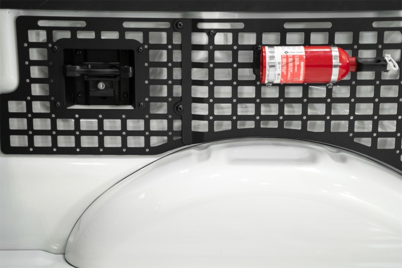 Ford F150 Bed Side Molle Panels - Passenger Side Full Set - Addictive Desert Designs - Hammer Black - `21-`27